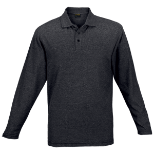 175g Pique Knit Long Sleeve Golfer Mens